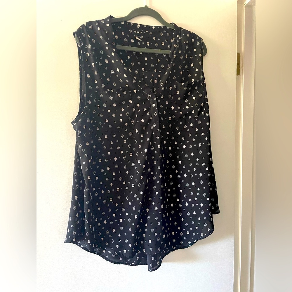 NWOT Torrid Chiffon tank blouse